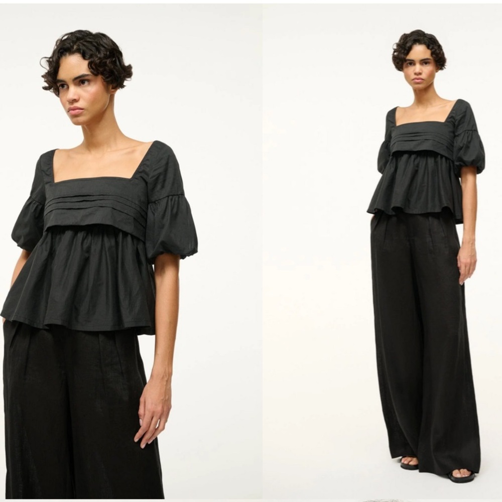 STAUD Darla Black Top - size 4